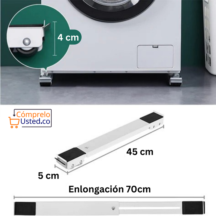 Soporte móvil para electrodomesticos y muebles (2 unidades)