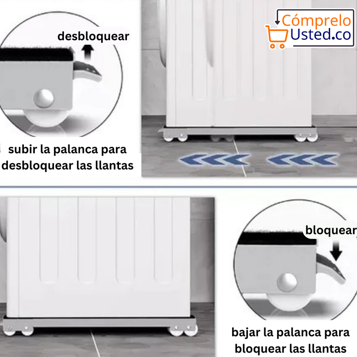 Soporte móvil para electrodomesticos y muebles (2 unidades)