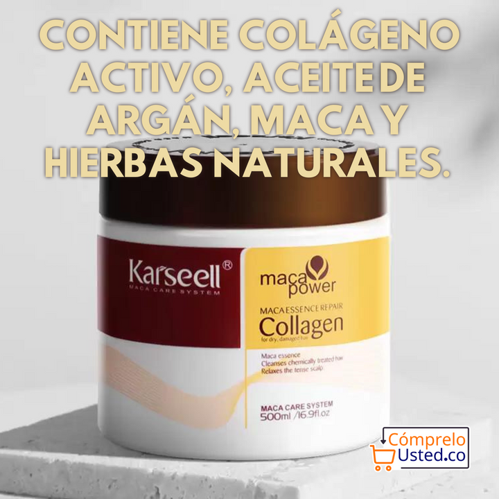 Mascarilla Capilar Karseell 100% ORIGINAL: Tratamiento de Reparación Profunda con Colágeno y Aceite de Argán