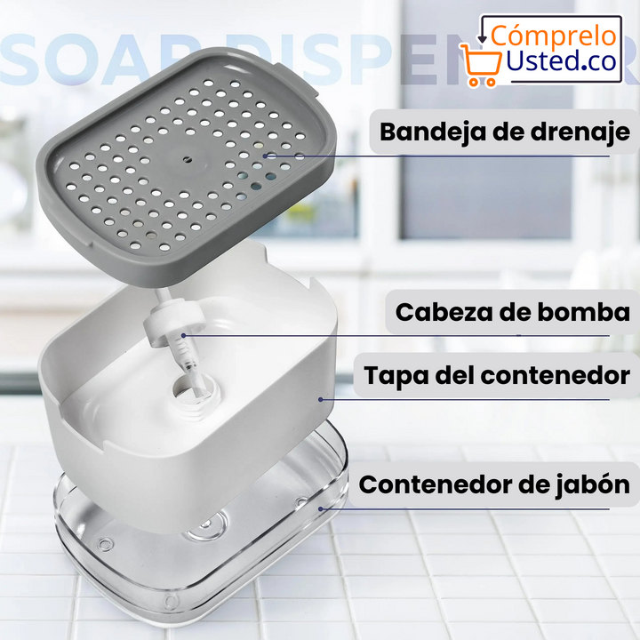 Dispensador de jabón + esponja gratis