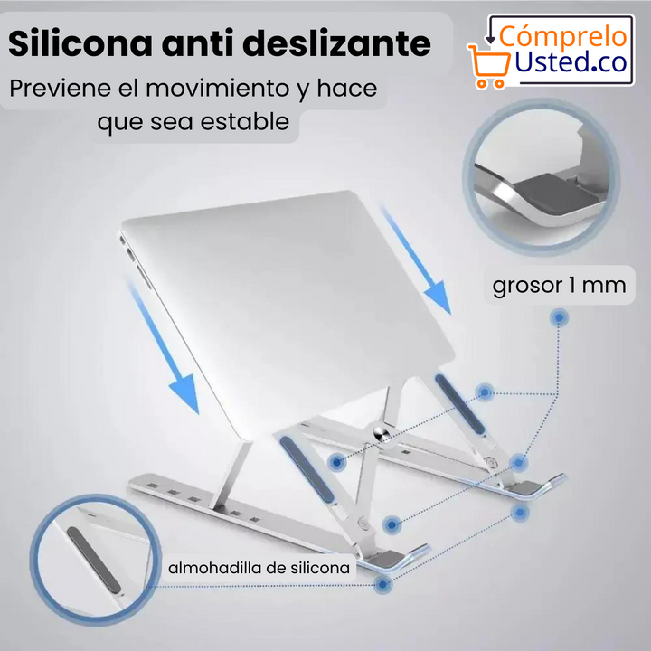 Soporte plegable para computador y tablet